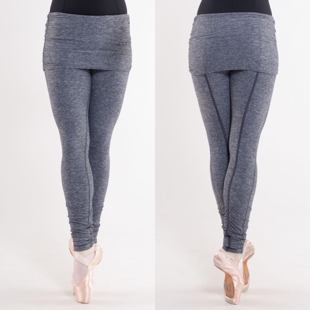 Rare Lululemon Chasse‎ Tight Heathered Cole Ballet Leggings Skirted Size 2 Dance